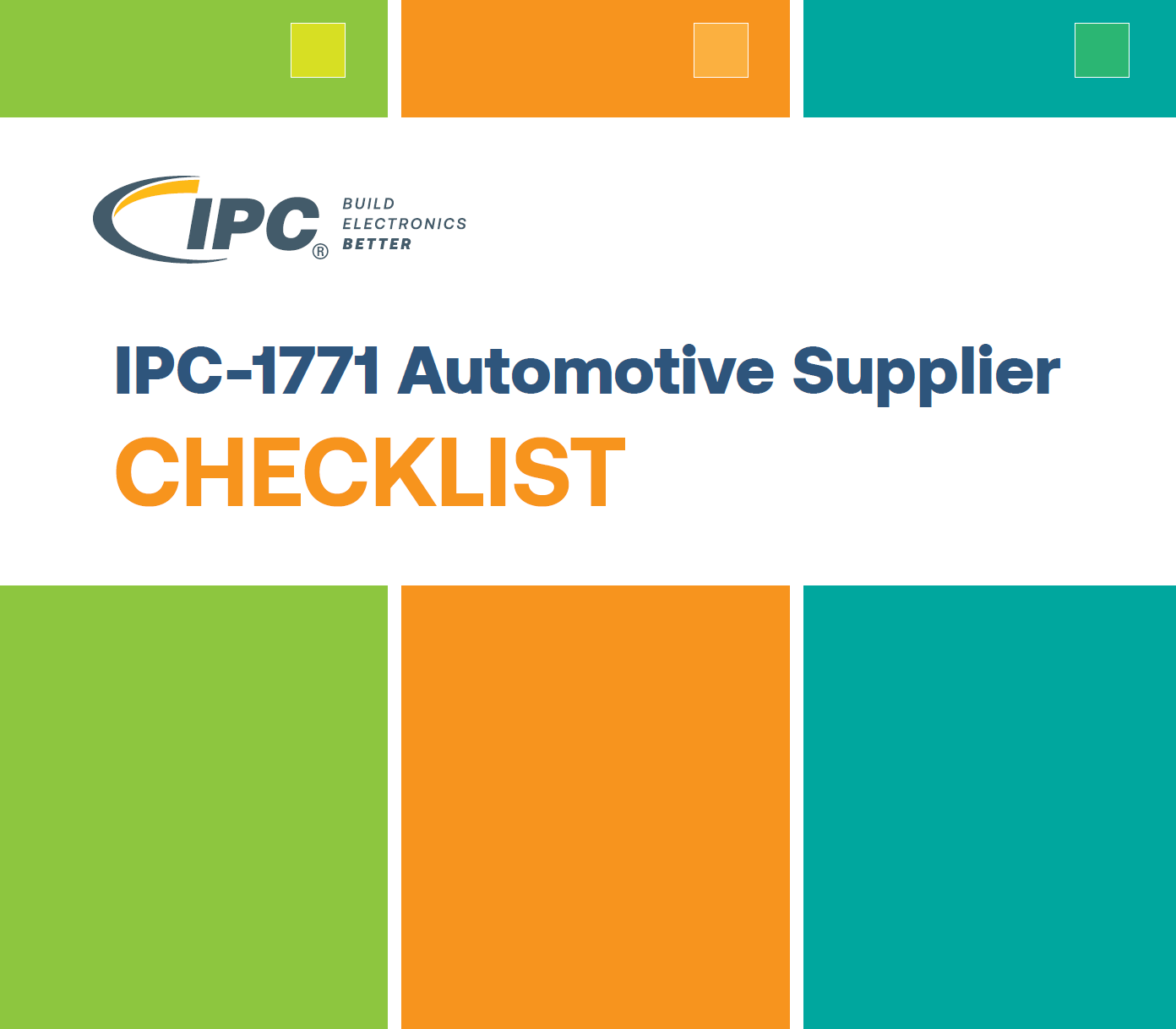 IPC-1771 Automotive Supplier Checklist-1